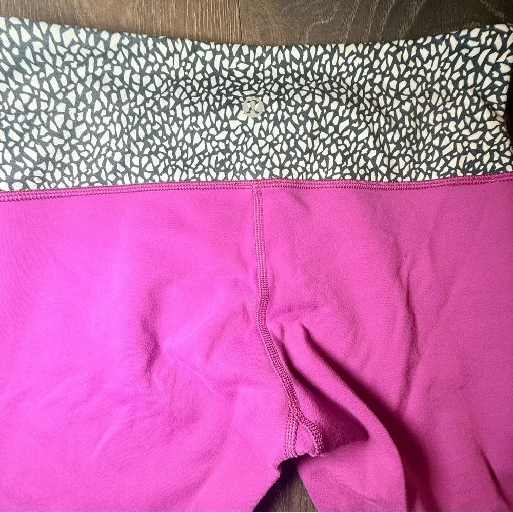 Lululemon Athletica Pink Leggings with Supportive Waistband